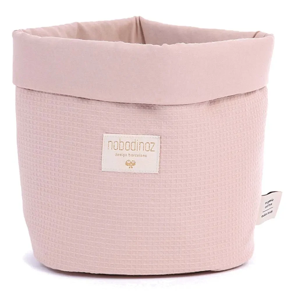"Nobodinoz opbergmand "Panda" uni antiek roze, Maat: klein image"