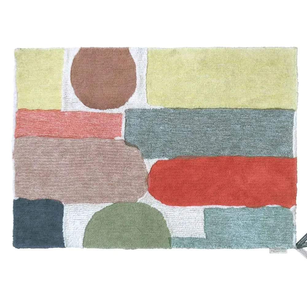"Lorena Canals wasbaar wollen vloerkleed "Rug Abstract" Donna Wilson image"