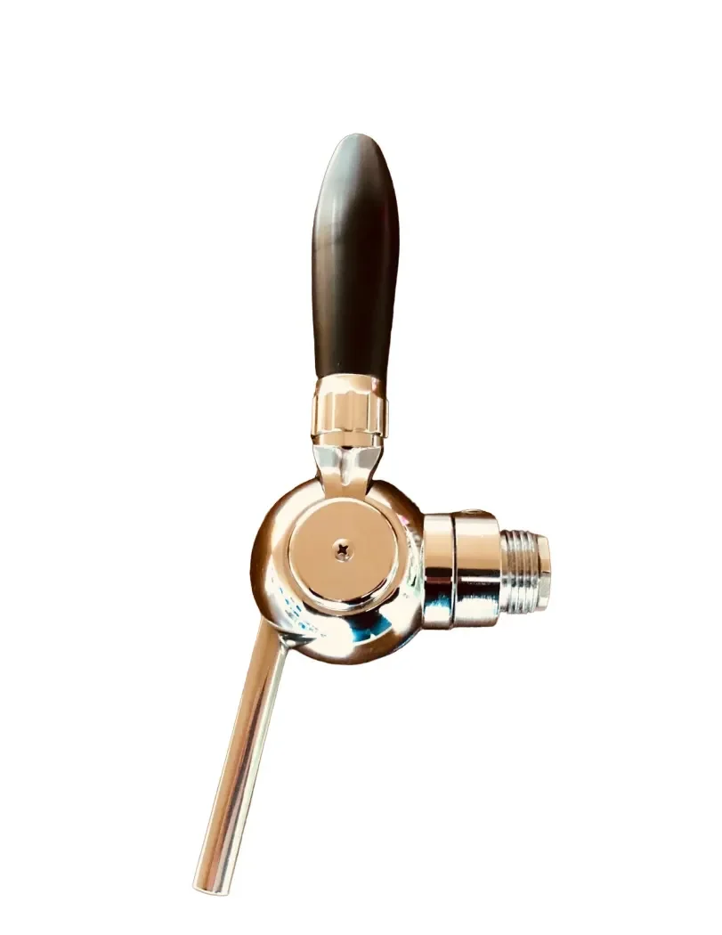 "Biertap, Compensatorkraan - Cosmo, verchroomde compensator met stalen aansluiting 5/8" - 1/2", draadlengte: 35 mm image"