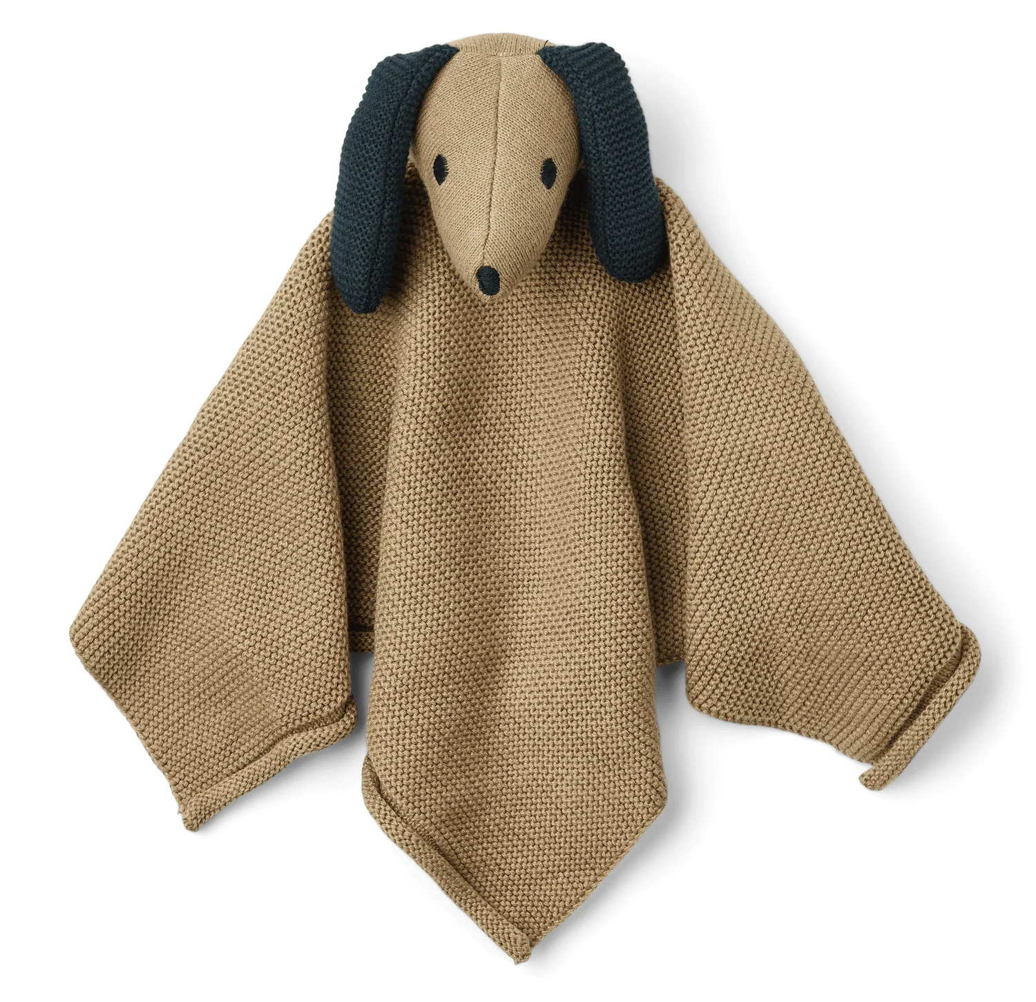 "Liewood Knuffeldoekje - Milo, gebreid, Kleur: Hond / havermix image"