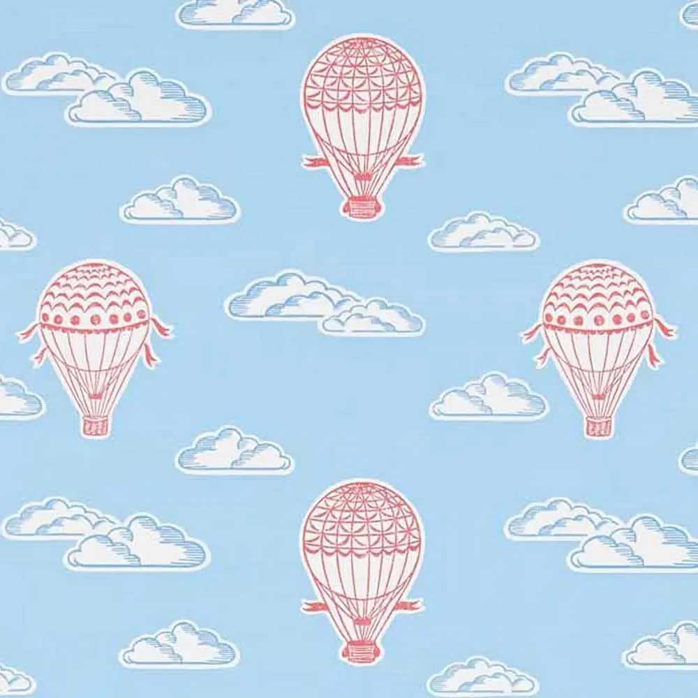 Little Sanderson Abracazoo behang luchtballonnen rood blauw