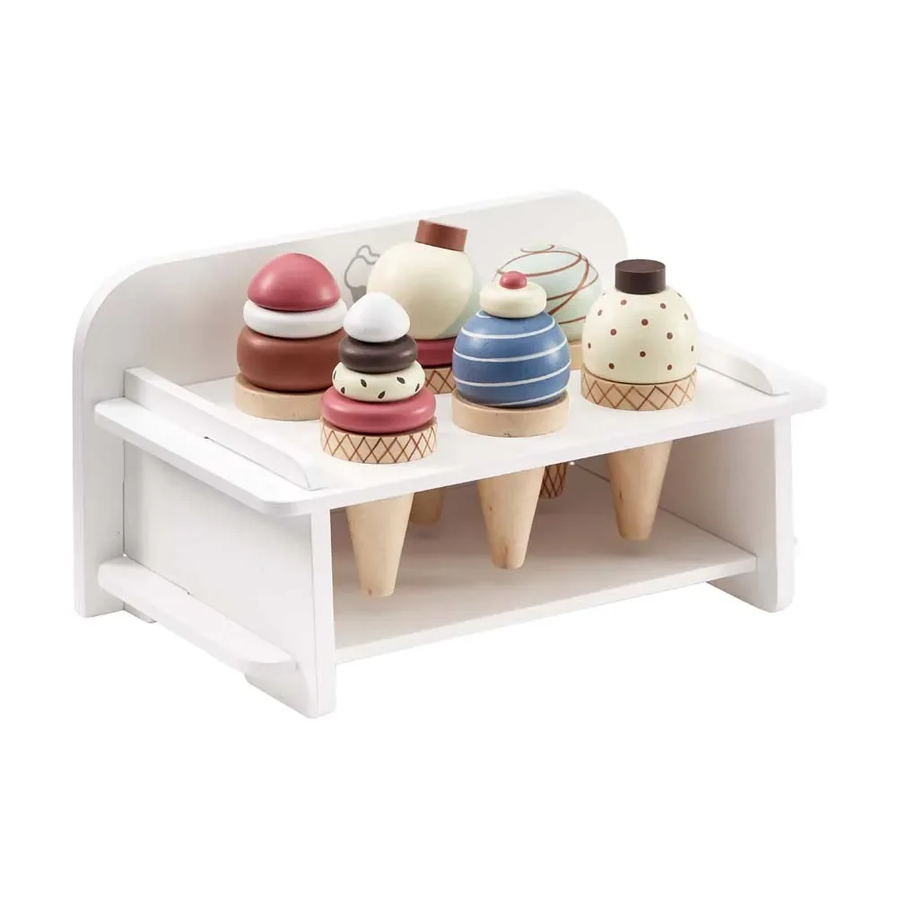 "Kids Concept ijshouder hout met ijshoorntjes image"