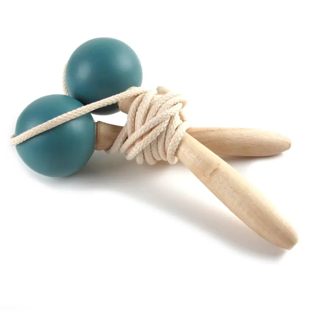 Springseil Holz blau