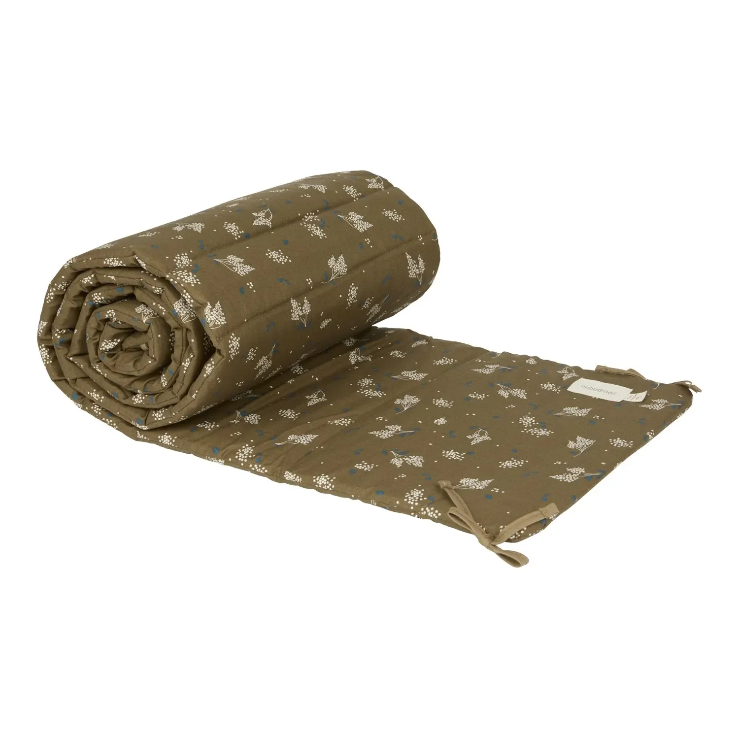Nobodinoz Ledikant bumpers NEST, 207 x 31 cm, kleur: Bruin lila