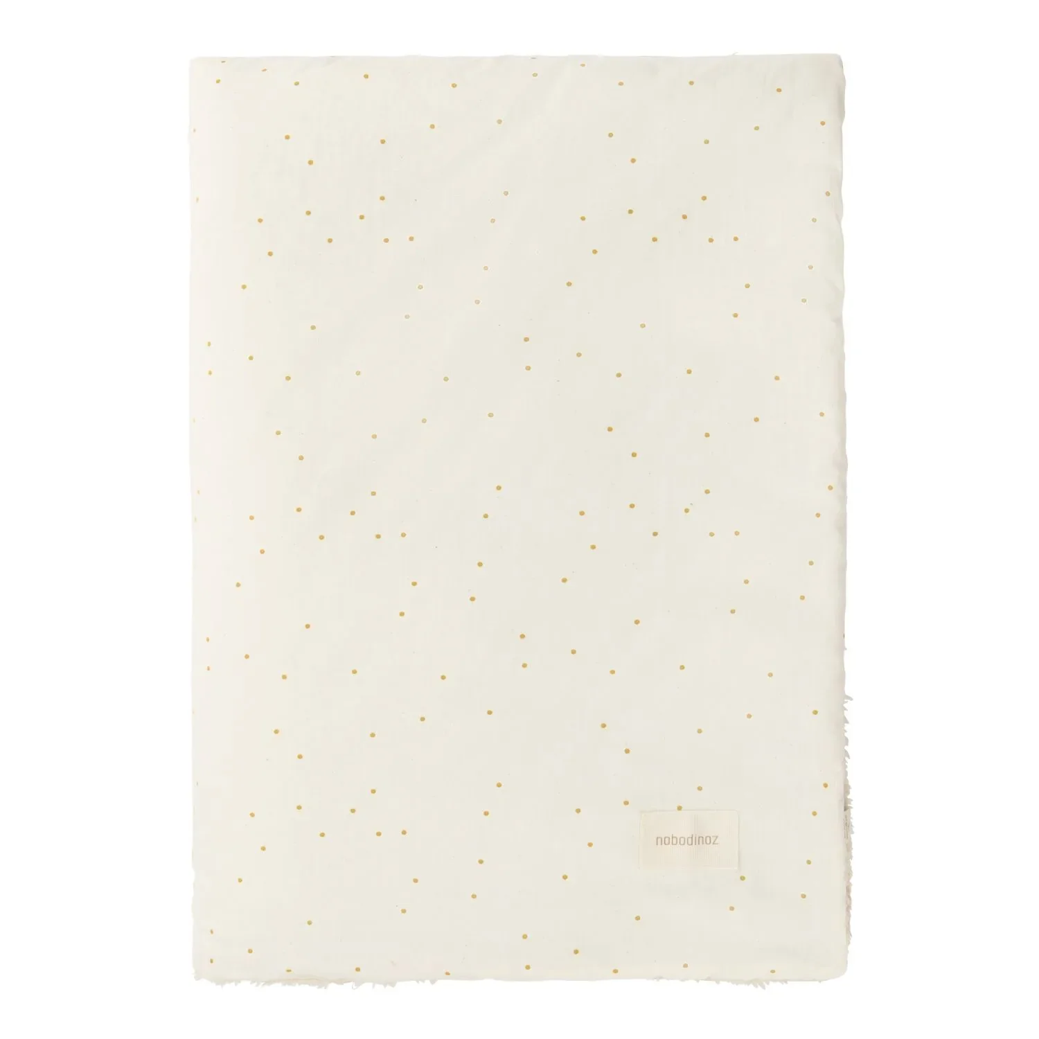 "Nobodinoz STORIES Babydeken voor pasgeborenen, 70 x 100 cm, Kleur: Honing lieve stippen naturel image"