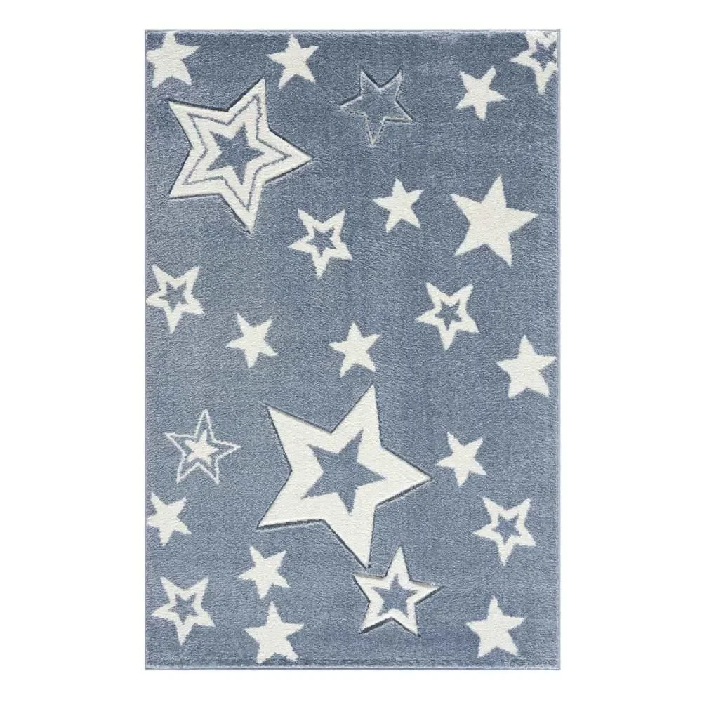 "Livone kindertapijt Galaxy sterren blauw, Tapijtmaat: 120 x 180 cm image"
