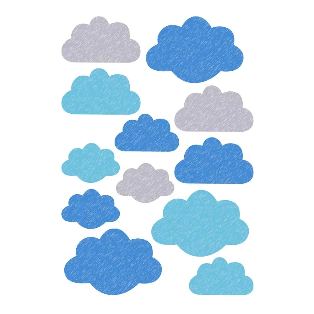 "Buokids muursticker wolken blauw image"