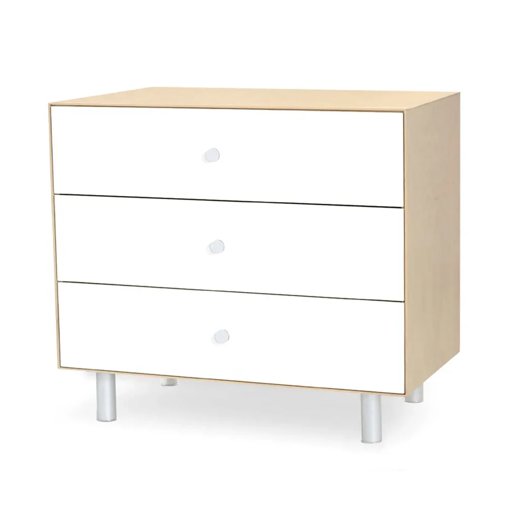 "Oeuf commode Merlin 3 laden wit/berken poten Classic image"