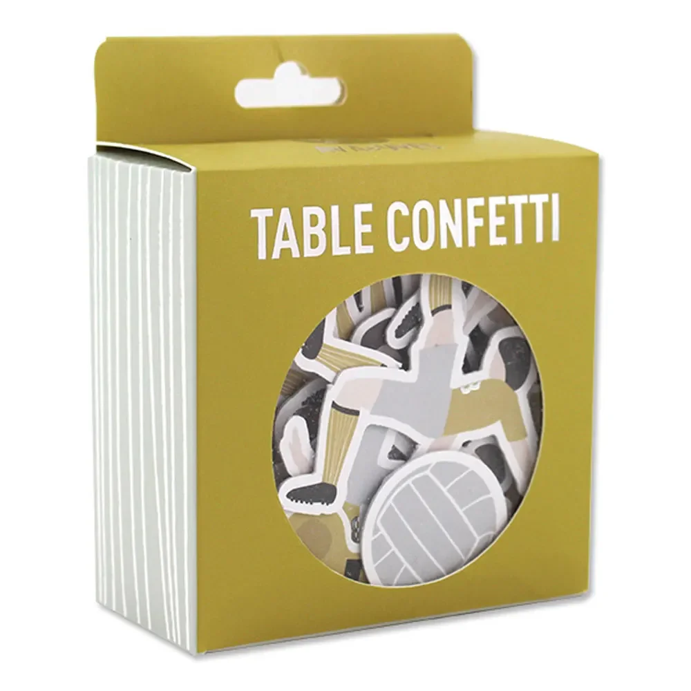 "Ava & Yves tafelconfetti voetbal image"