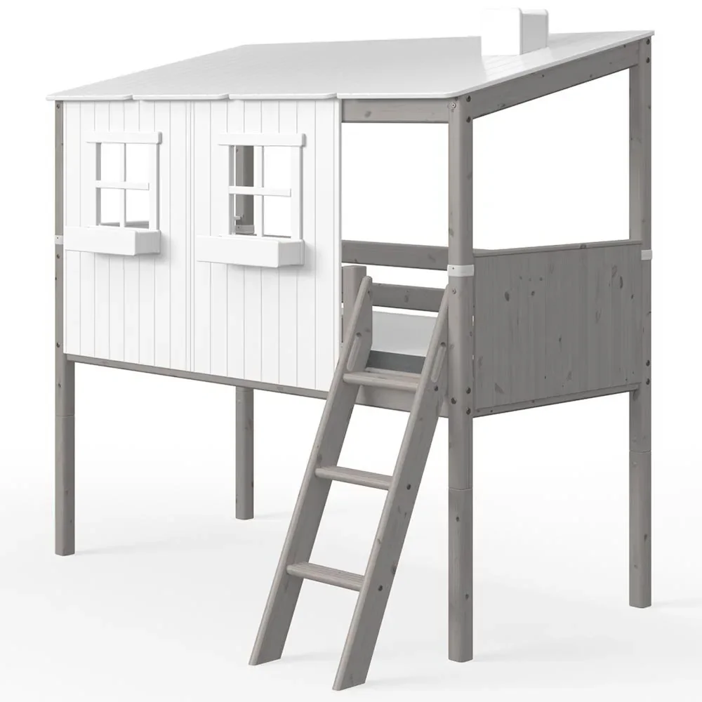 "Flexa halfhoogslaper huis wit grijs image"