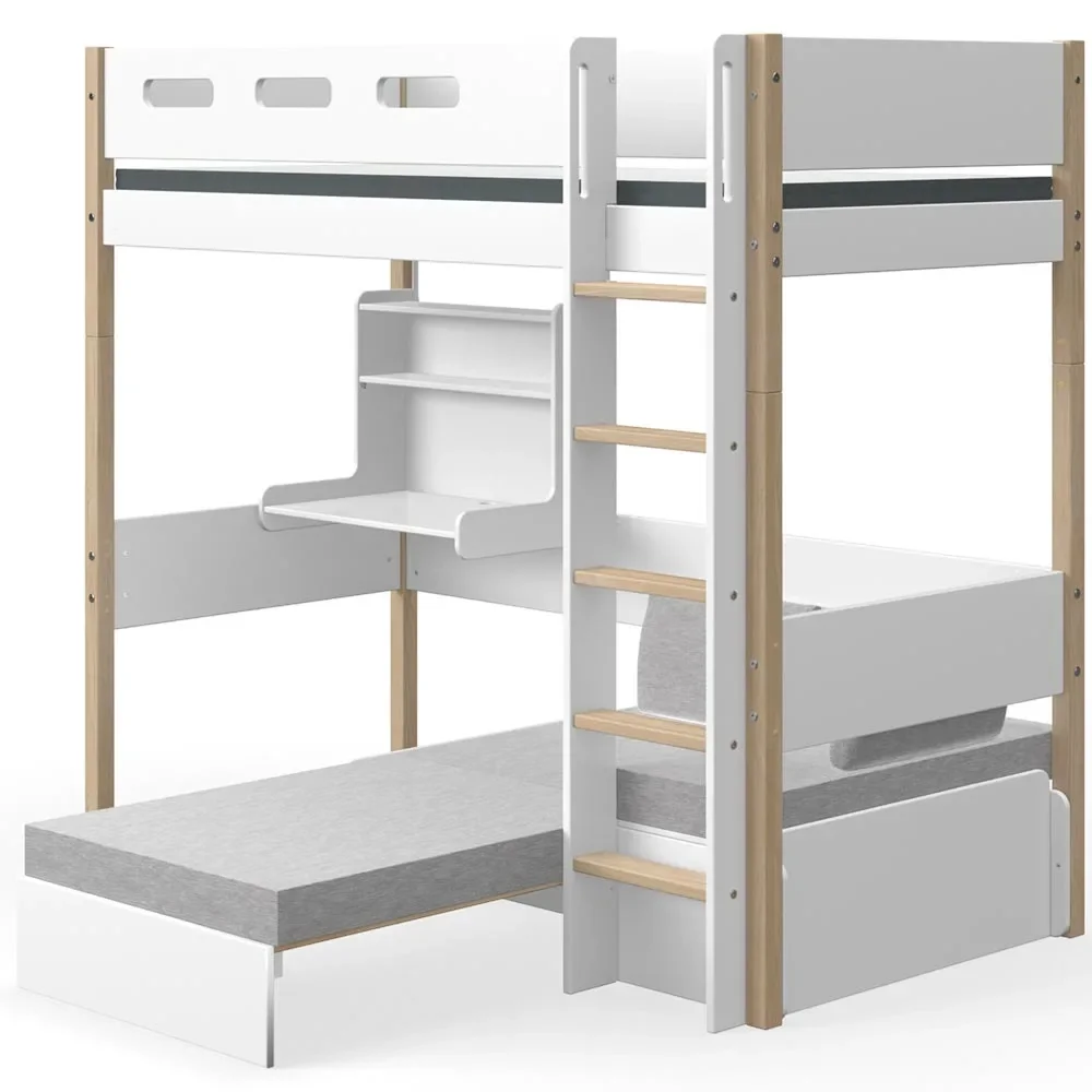 "Flexa Nor hoogslaper "Casa" wit/eik image"