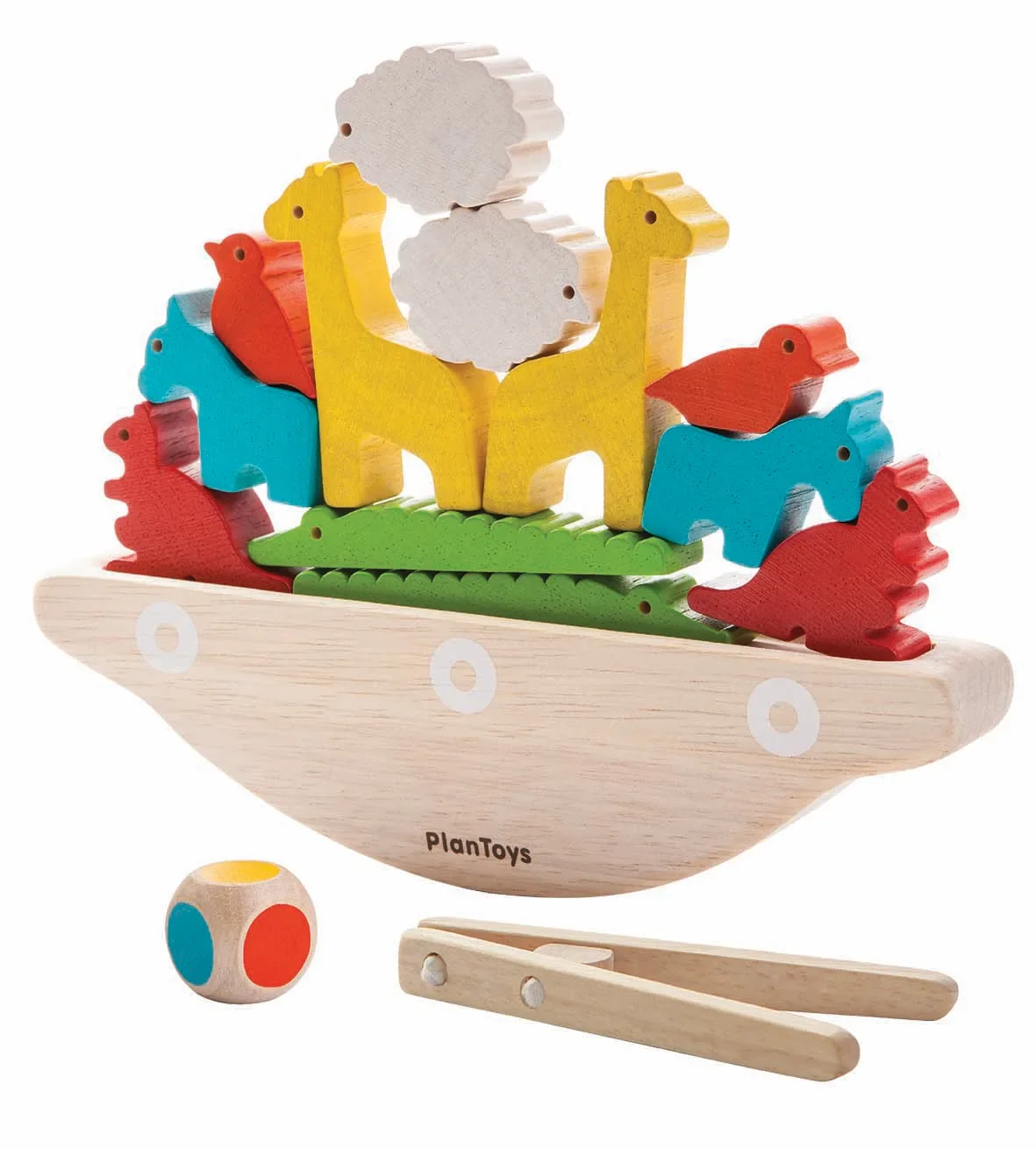 Plan Toys kinderen evenwichtsspel boot hout
