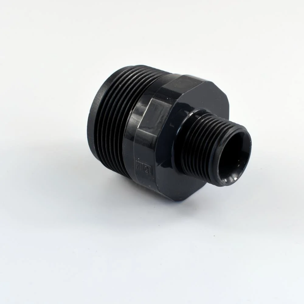 PVC Verloopnippel, Dubbele Nippel, PVC-U AG 1 1/2" x 3/4"