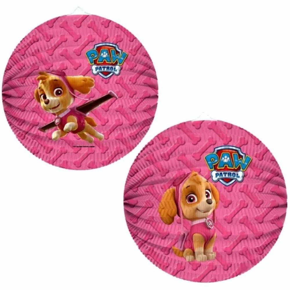 "Papieren Lantaarn, Kinderlantaarn - Roze Lantaarn 25cm voor Lantaarnoptocht image"