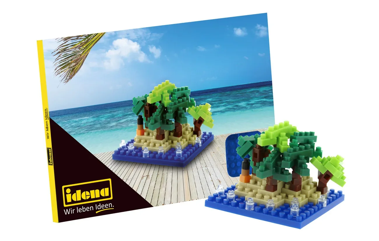 "Idena, Miniblokjes - Ansichtkaart, speelgoed voor kinderen en creatieve projecten, Happy Holiday image"