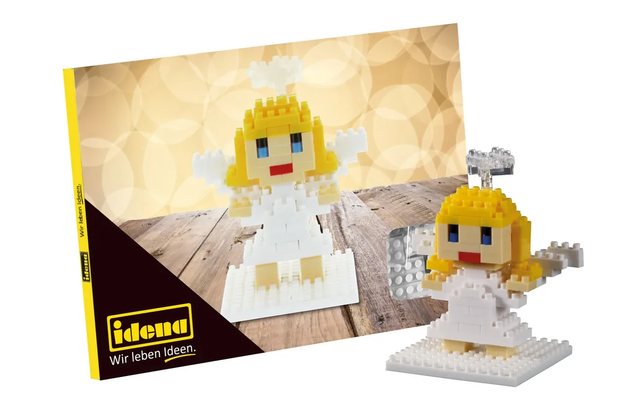 "Idena, minibouwsteentjes, ansichtkaart - speelgoed voor kinderen en creatieve knutselprojecten, type: Engel image"