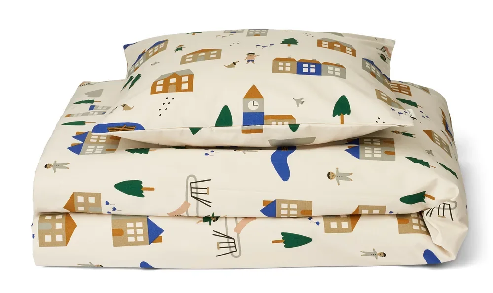 "Liewood Kinderbeddengoed, bedlinnen - Ingeborg, Kleur: Centrum / Sandy image"