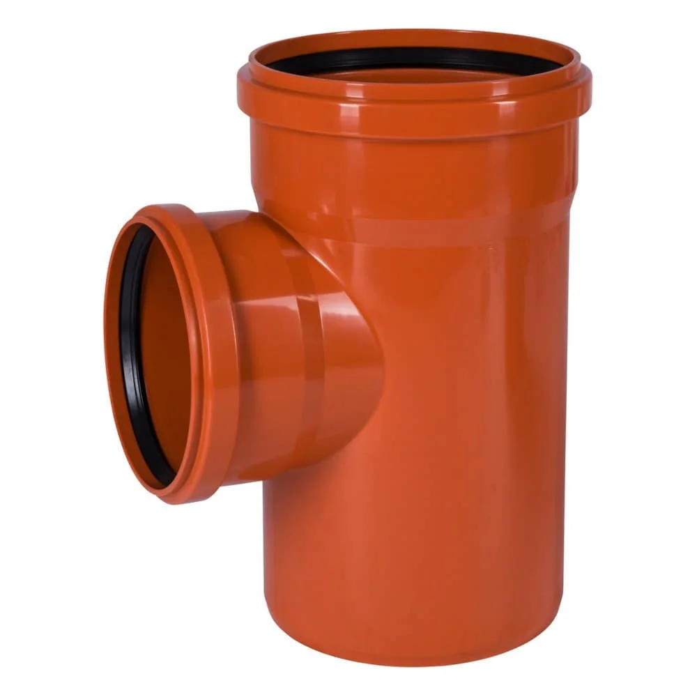 "KG Afvoer T-stuk DN 200/160 87°, Riool Takstuk image"
