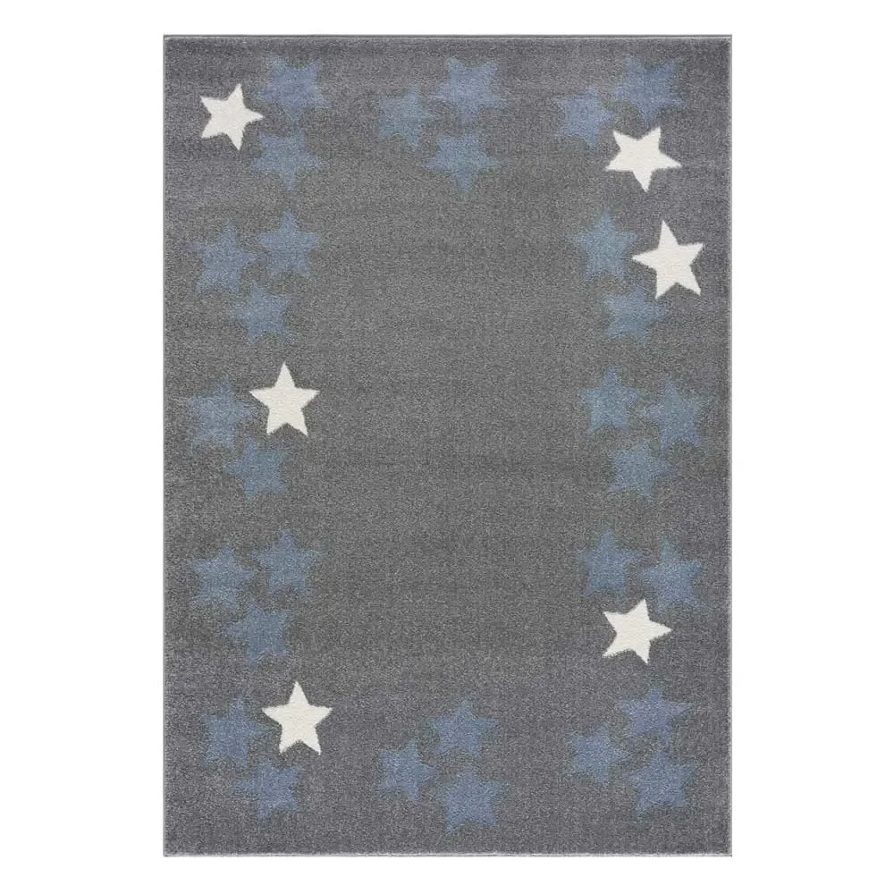 "Livone tapijt sterrenband blauw grijs, Tapijtmaat: 160 x 230 cm image"