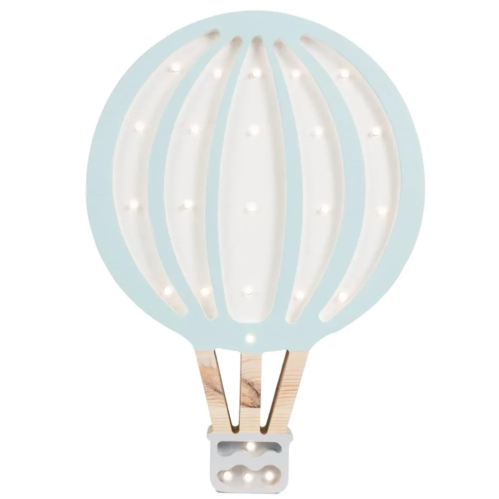 "little lights Led deco kinderlamp luchtballon mosterdgeel image"