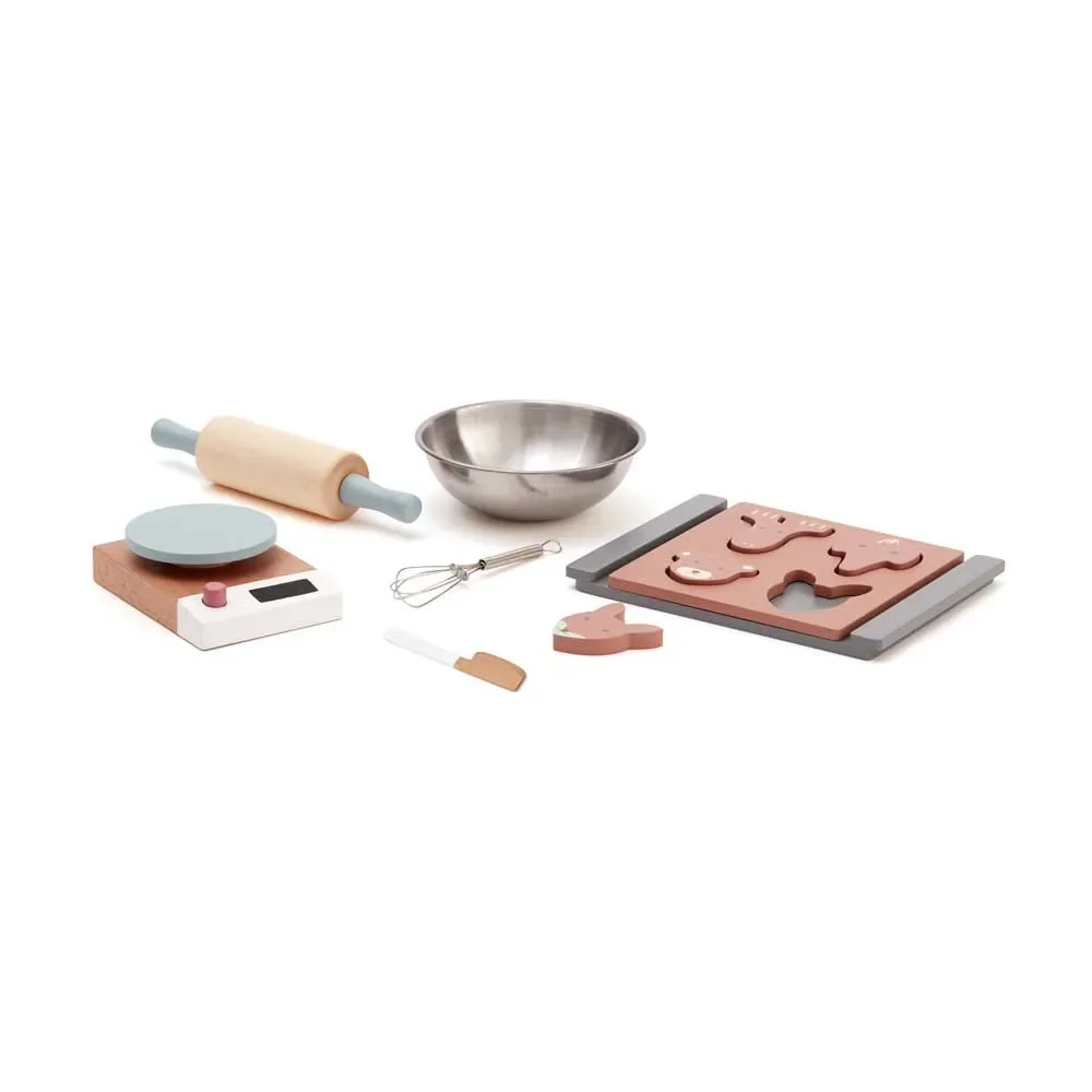 "Kids Concept bakset met schalen hout image"