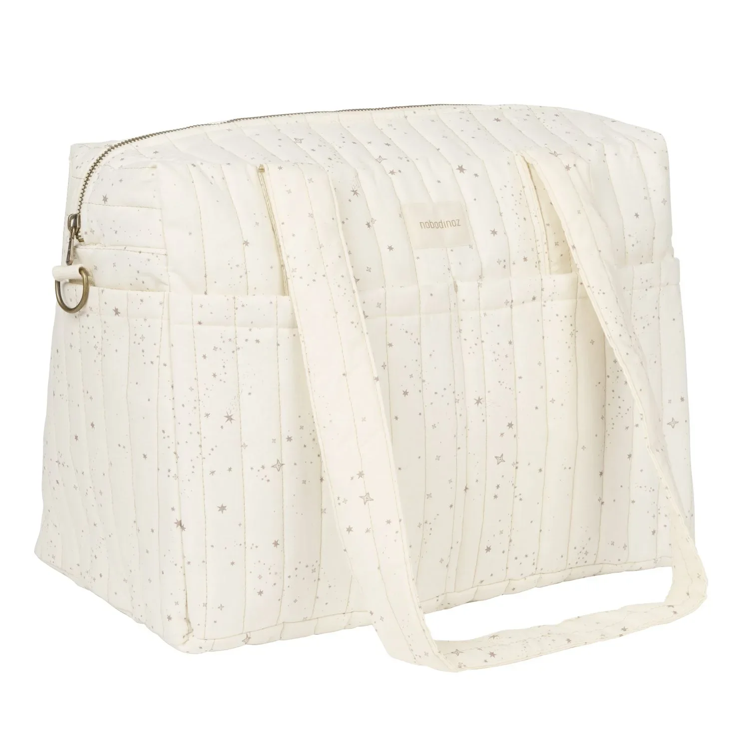 "Nobodinoz STORIES Luieretas voor kinderwagen, 40 x 30 x 25 cm, Kleur: Natuurlijke Melkweg image"