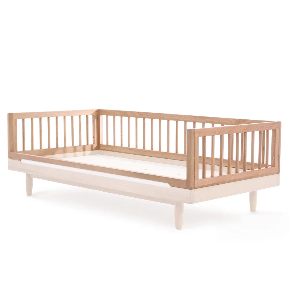 "Nobodinoz Ombouwset Babybed naar Juniorbed "Zuiver" Eik image"