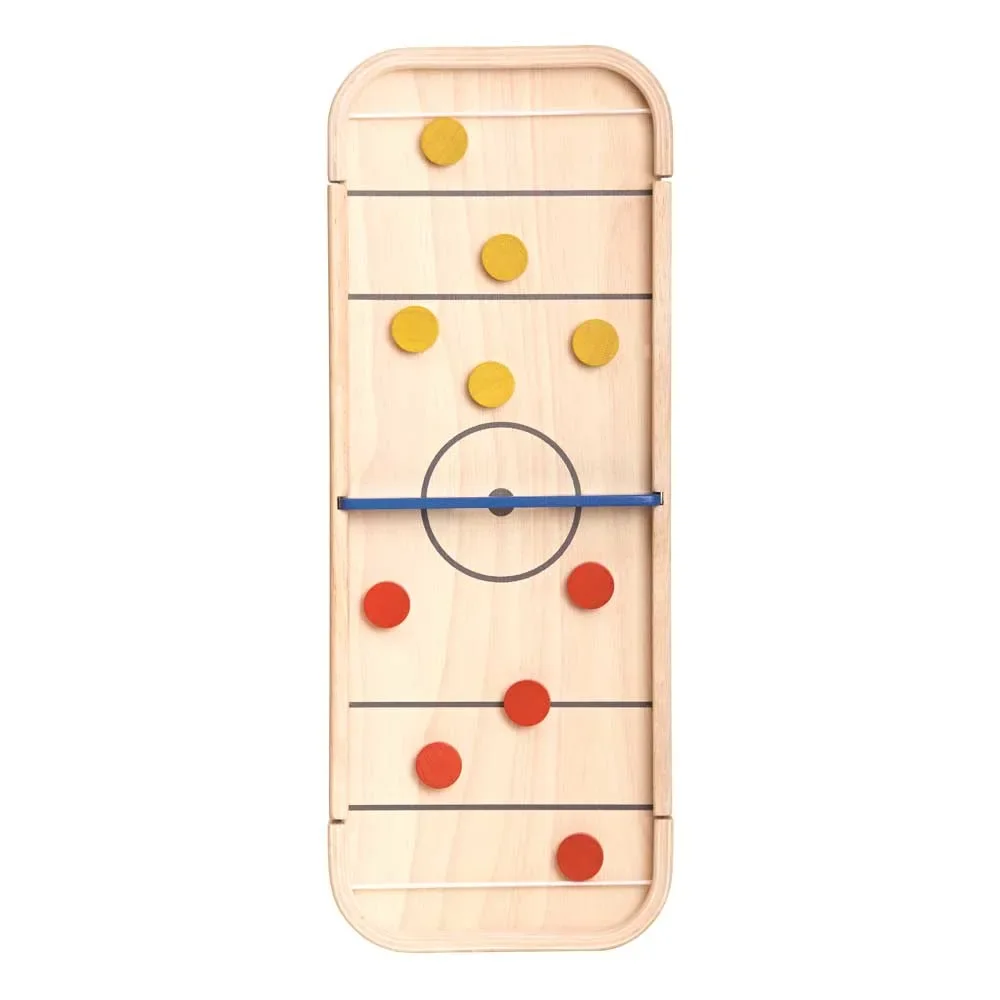 "Plan Toys Kids Shuffleboard 2 in 1 hout image"