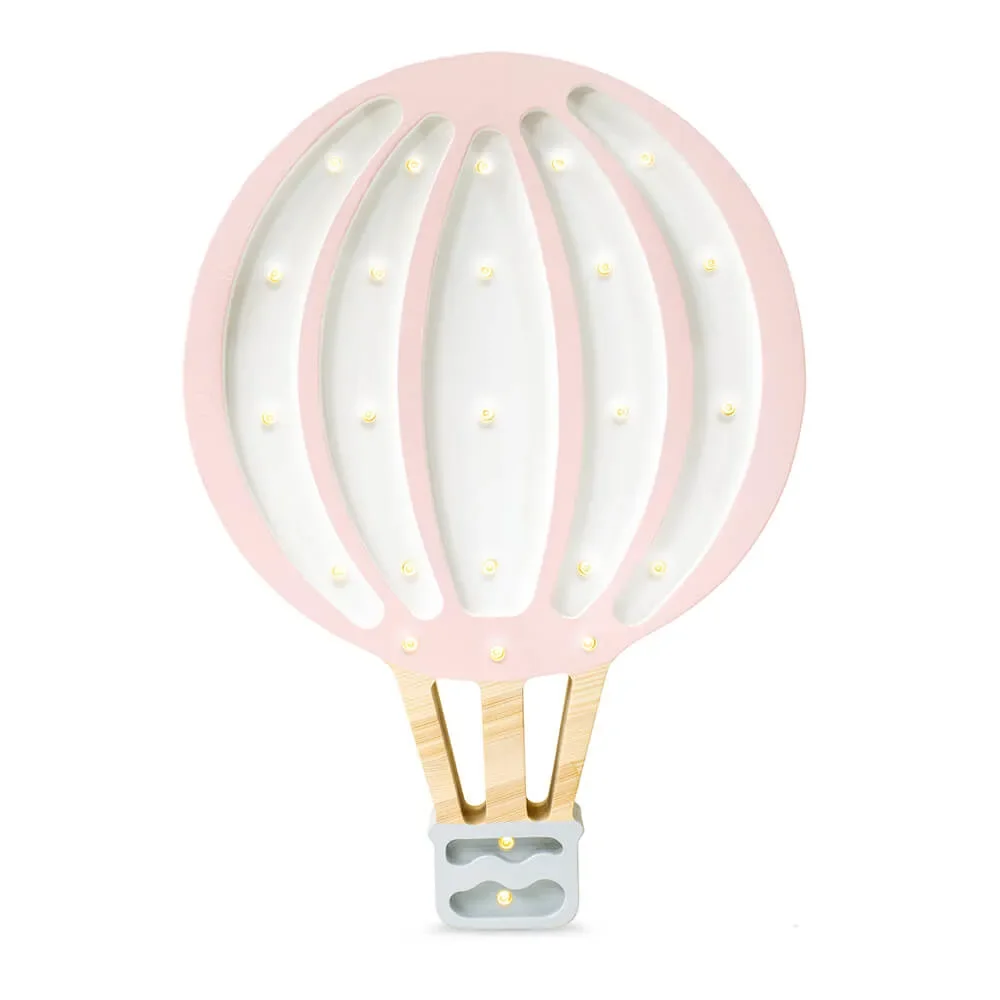 "little lights Led deco kinderlamp luchtballon roze image"