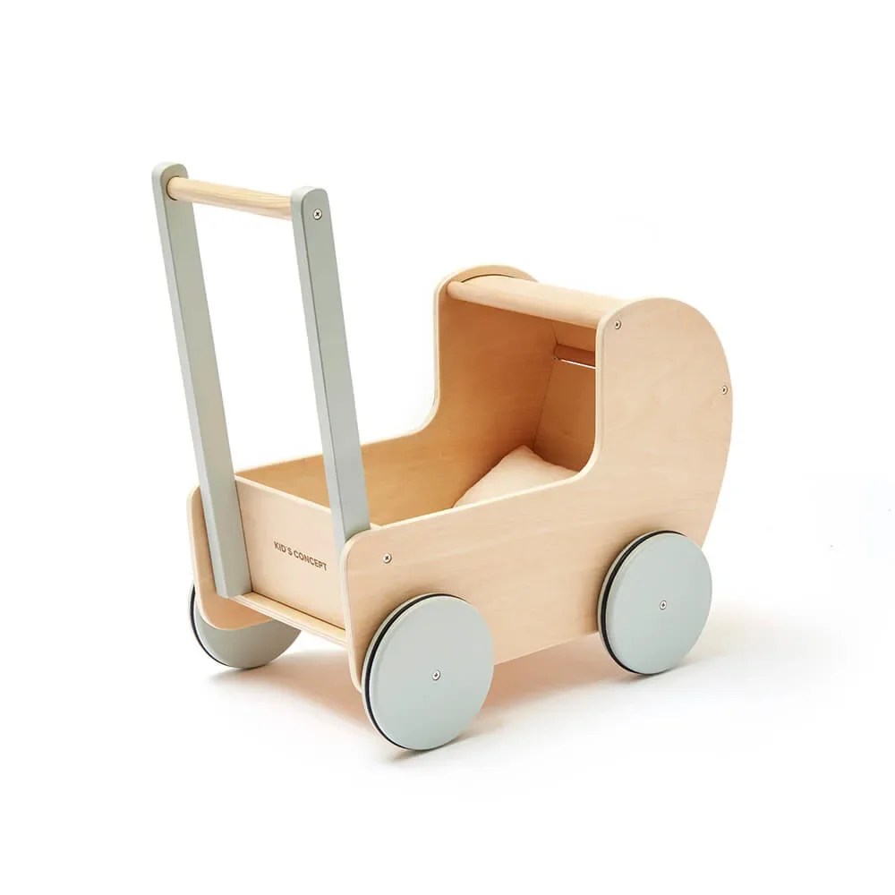 "Kids Concept poppenwagen hout natuur image"