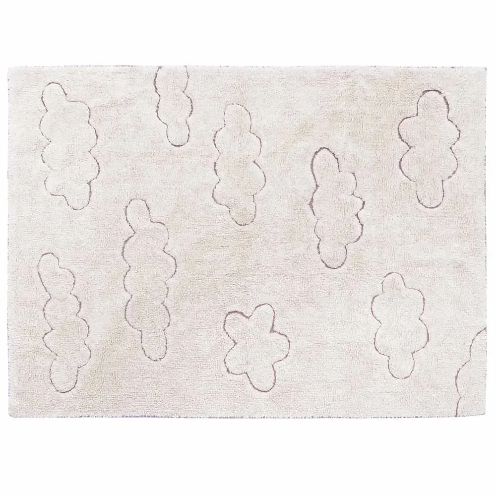 "Lorena Canals tapijt wolken wasbaar & gerecycled, Maat: 90 x 130 cm image"