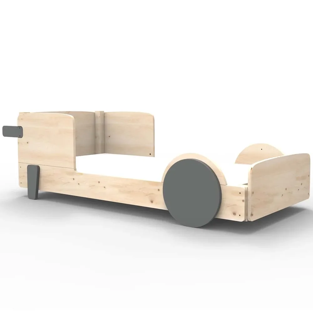Mathy by Bols Einzelbett "Discovery", Kleurelementen: Basalt grijs