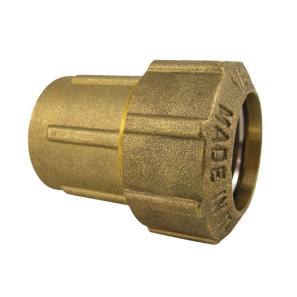 "PE Koppeling 40mm, Messing Buiskoppeling 1 1/4", Boni-Shop image"
