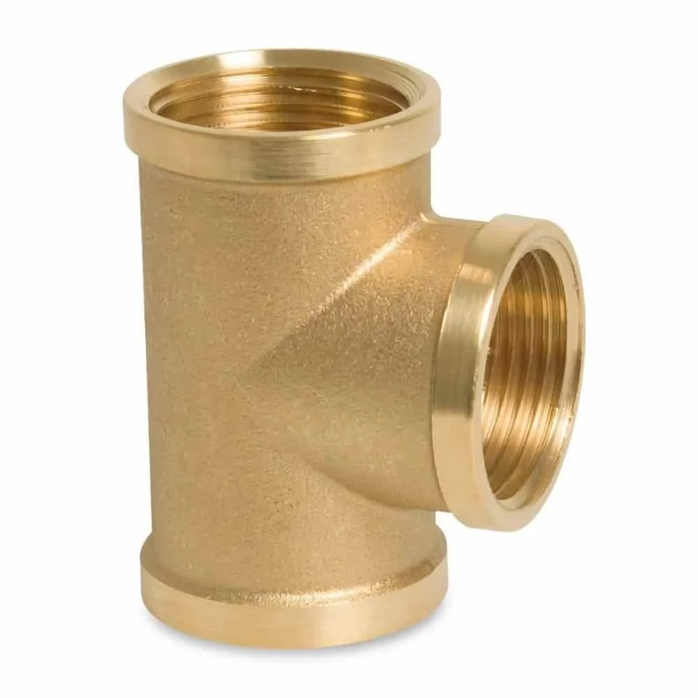 "Draadfitting Messing T-stuk 2" Binnen schroefdraad image"