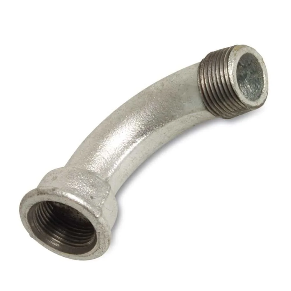 Tempergietfitting 90° Bocht 3/8" IG/AG - Draadfitting