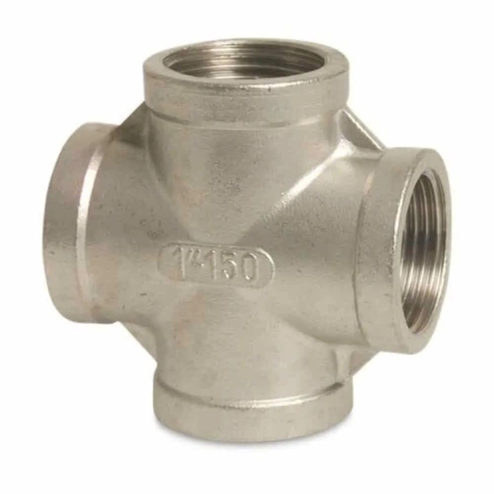 "RVS Fitting, Draadfitting RVS, RVS Kruisstuk 1 1/2" image"