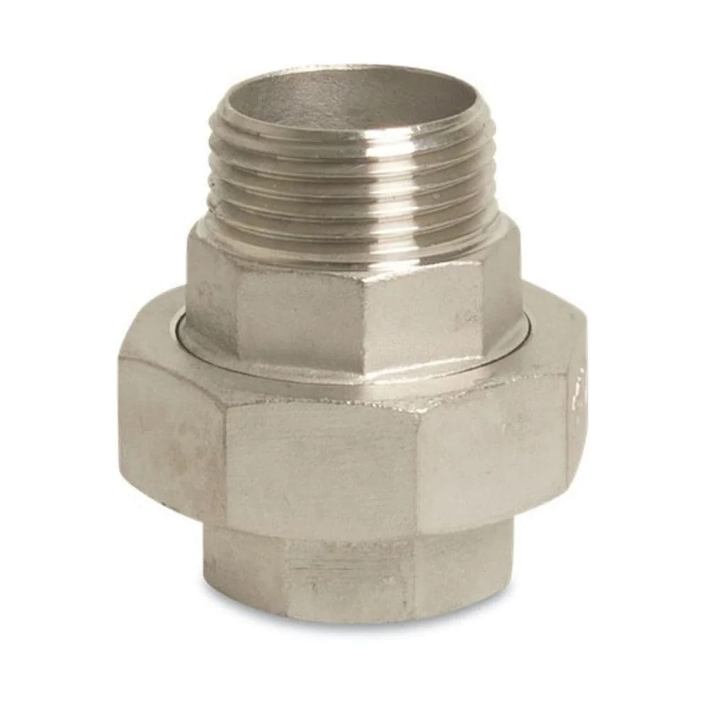 "Draadfitting RVS Koppeling 1 1/2" IG x 1 1/2" AG Type conisch image"