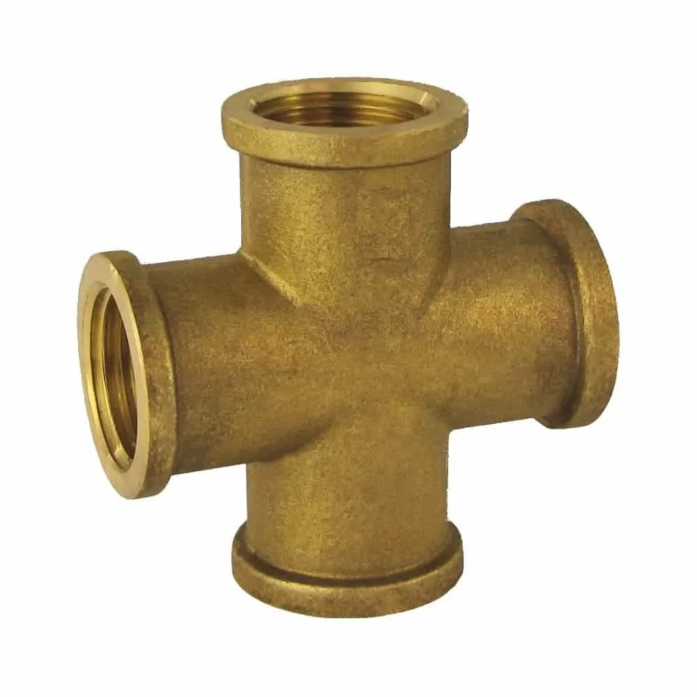 "Messing Kruisstuk 2", Draadfitting voor Water, Verwarming image"