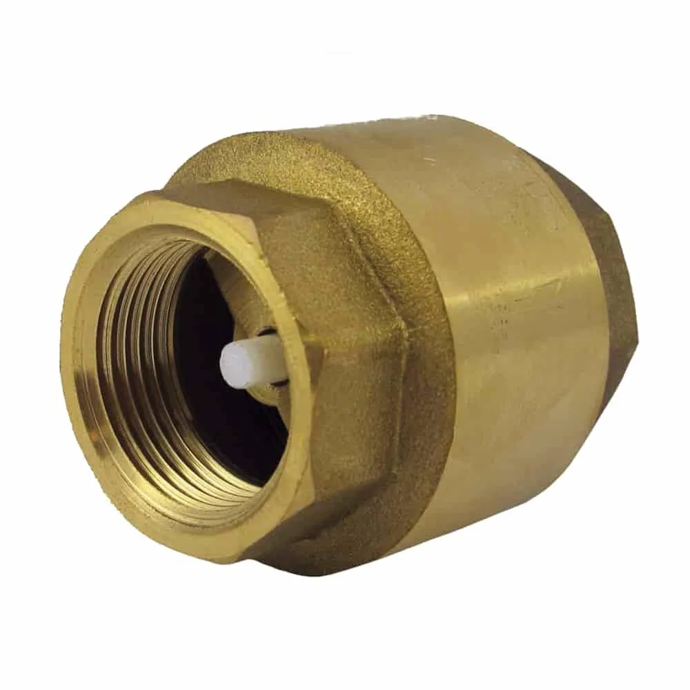 "Terugslagklep 1 1/2 inch messing met veer image"