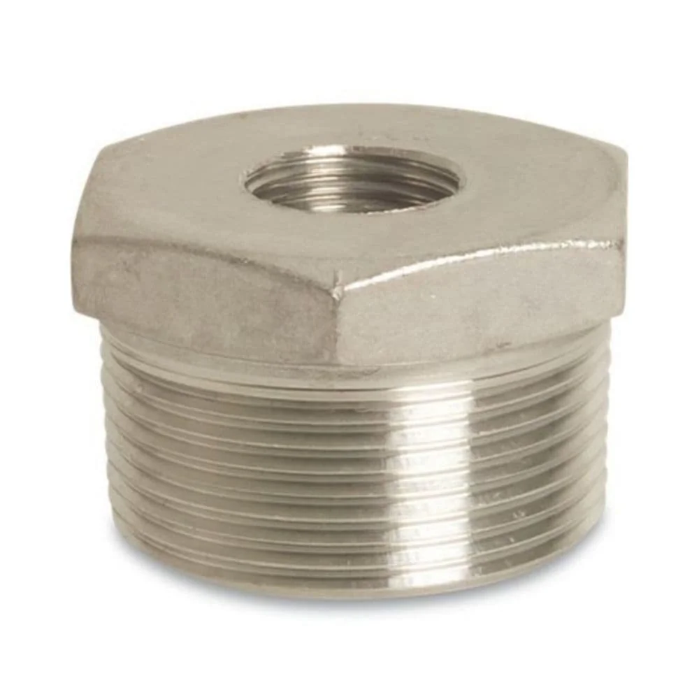 "Draadfitting Roestvrij Staal Reductiestuk 1/2" AG x 3/8" IG image"