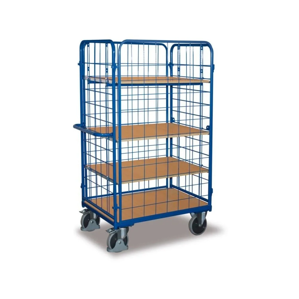 "Vierwandwagen hoog model met 3 bodems en EasySTOP image"