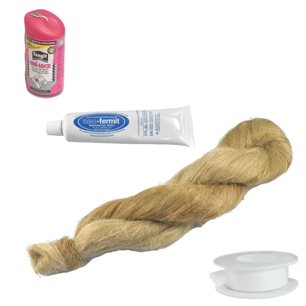 "Afdichtingsmateriaal, Draadafdichting, Hennep, Teflon Tape image"
