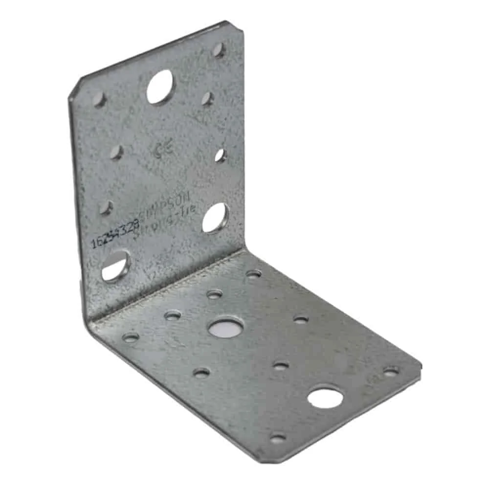 "Verzinkte Hoekverbinder 88x88x65 mm - Sterke Houtverbindingen voor uw Constructies image"