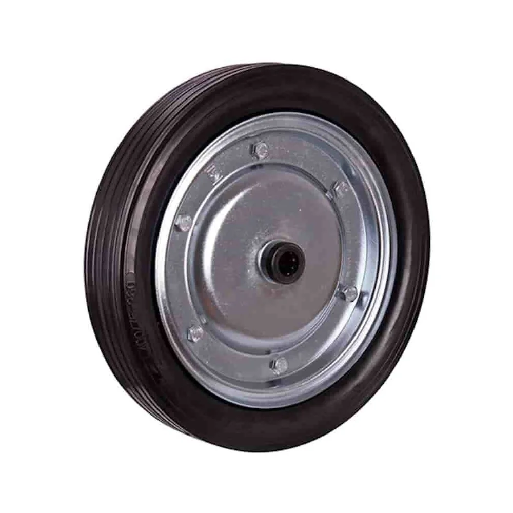 Massief Rubberen Wiel 400 x 80 mm - Zware Last, Stalen Velg