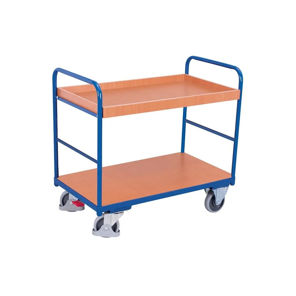 "Etagenwagen met 2 Plateaus, 250 kg - Werkplaats, Magazijn image"