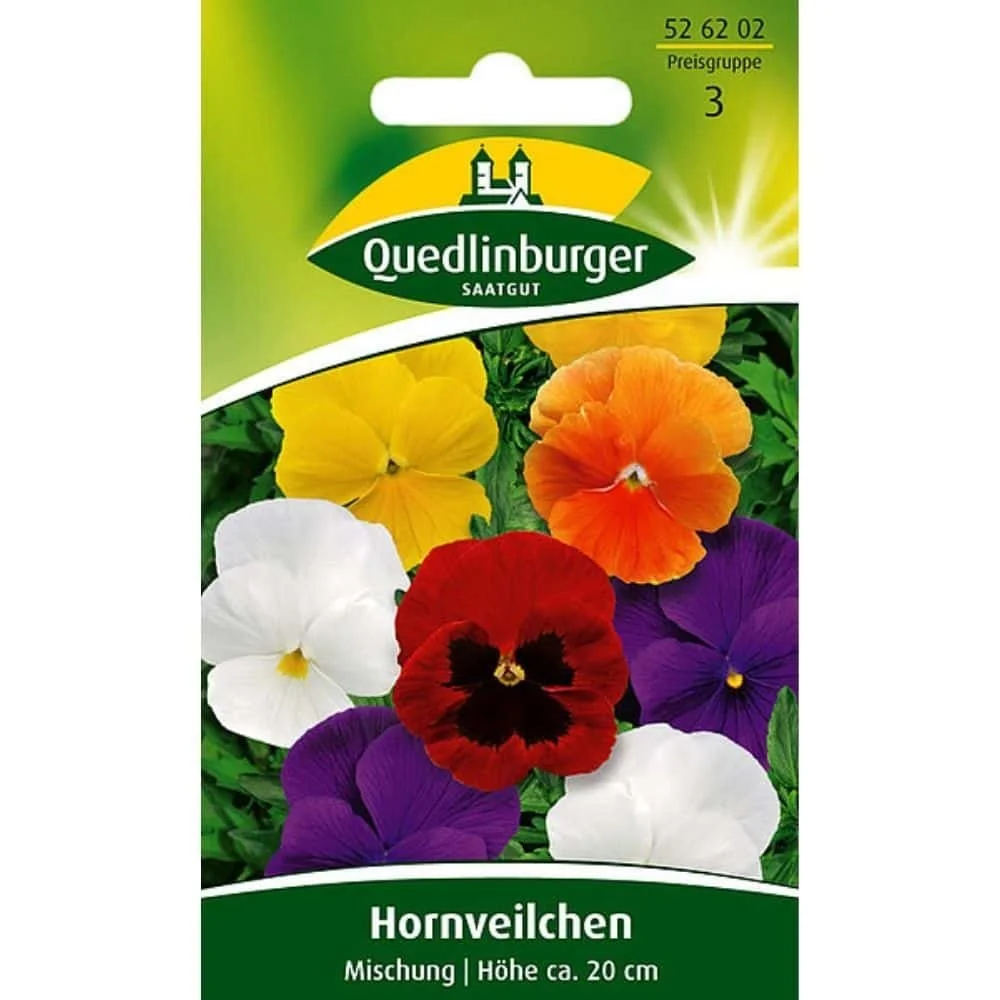 "Hornviooltjes Hybride Mix: Kleurrijke Viooltjes voor Tuin & Balkon image"