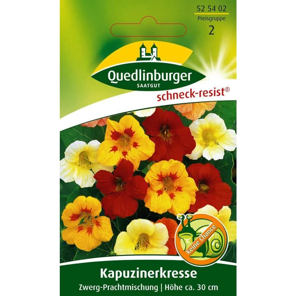 "Kapucijnerkers Zaden - Dwerg Prachtmenging met Eetbare Bloemen image"
