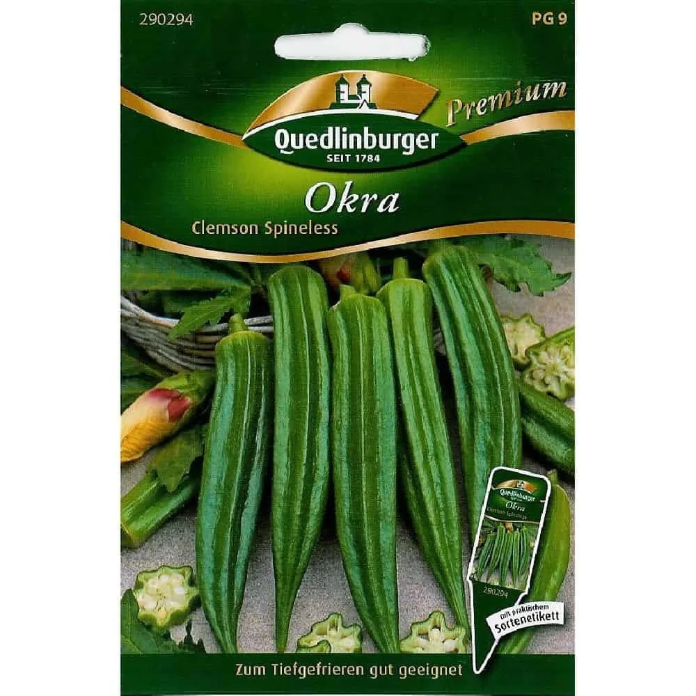 Okra Clemson Spineless Zaden - Okra kweken in uw Tuin