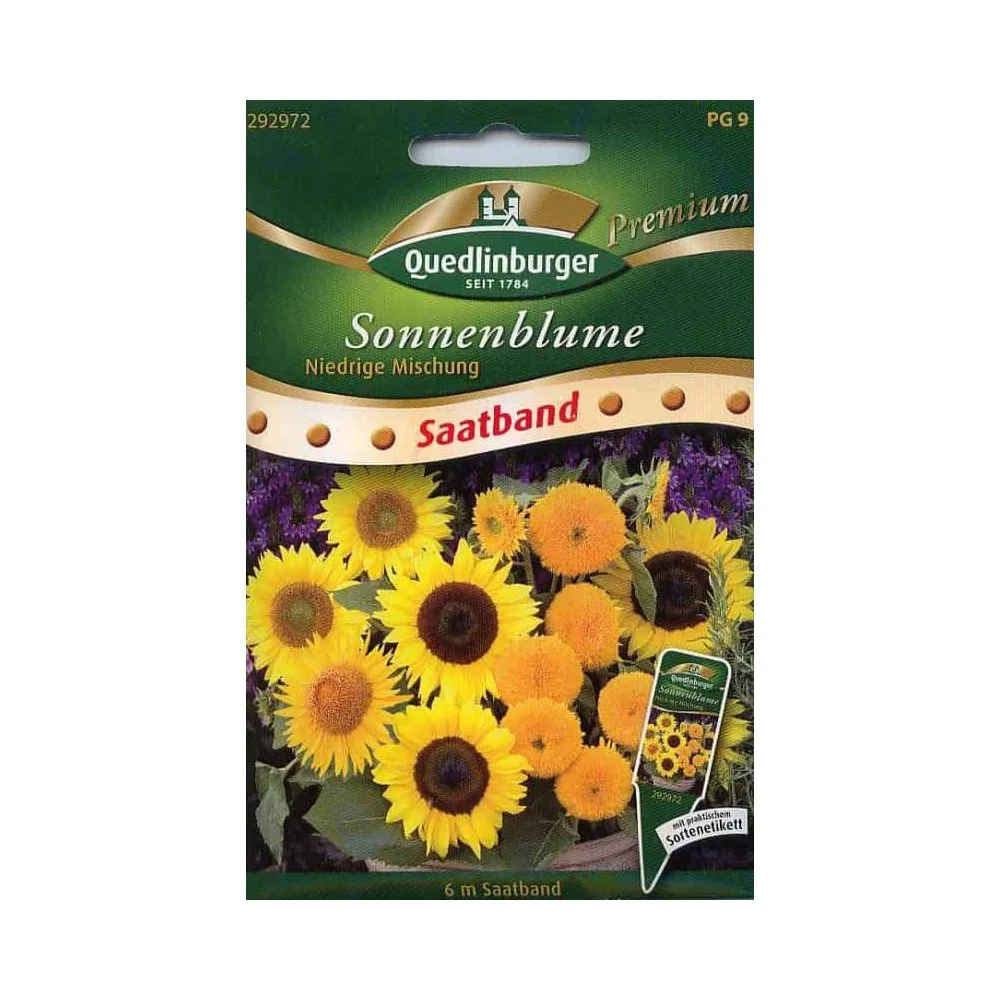 "Zaailint Zonnebloemen, lage mengeling image"