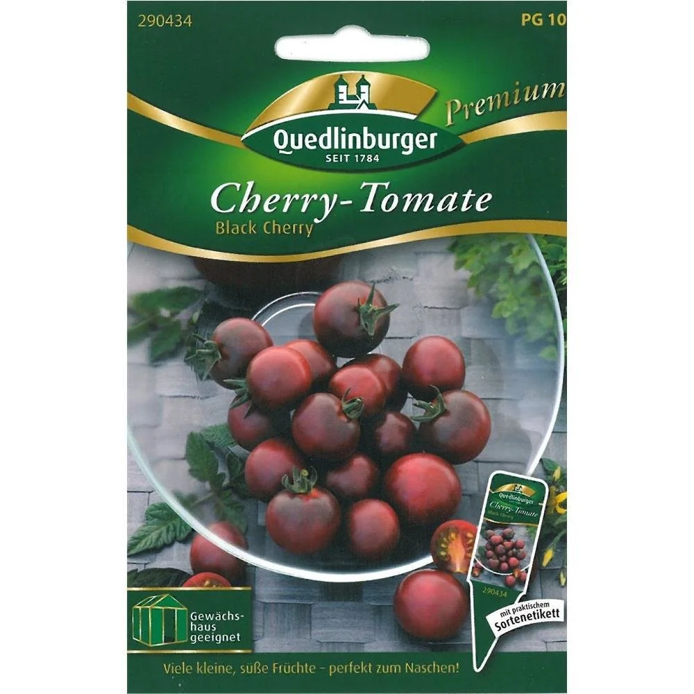 "Black Cherry Cherrytomaten Zaden - Zoete & Vroege Oogst image"